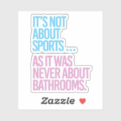 Sticker Il ne s'agit pas de sport (Feuille)