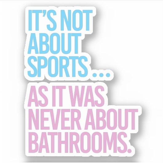 Sticker Il ne s'agit pas de sport (Devant)