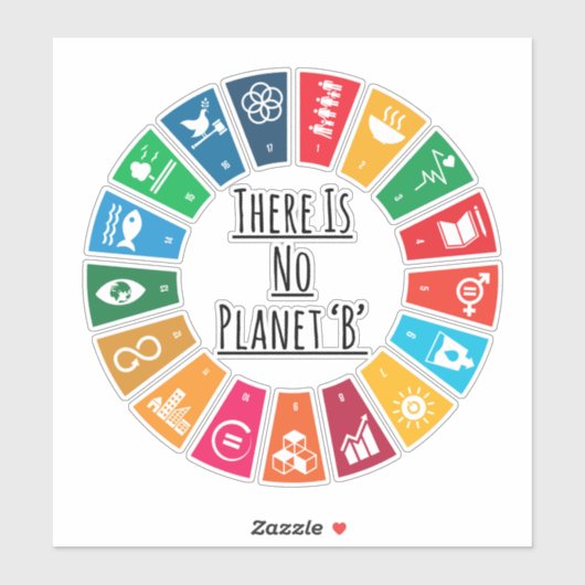 Sticker Il N'Y A Pas De Réchauffement climatique Planète B (Feuille)