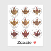 Sticker Il y a toujours un...poulets ! (Feuille)