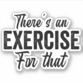 Sticker Il y a un exercice amusant physiothérapie (Devant)