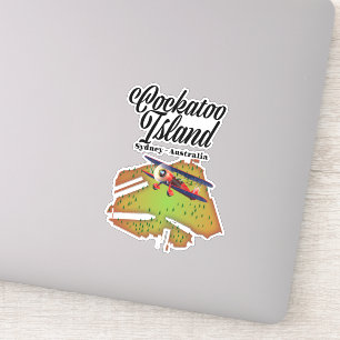 Sticker île de cockatoo Sydney Australie
