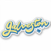 Sticker Île de Galveston Texas (Devant)