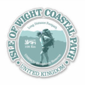 Sticker Ile de Wight Coastal Path (T) (Devant)