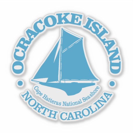 Sticker Île Ocracoke (sloop) (Devant)