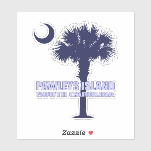 Sticker Île Pawleys (P&C) (Feuille)