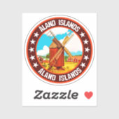 Sticker Îles Åland (Feuille)