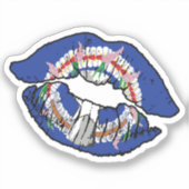 Sticker Îles Mariannes du Nord Marianan Lipstick Amour (Recto)