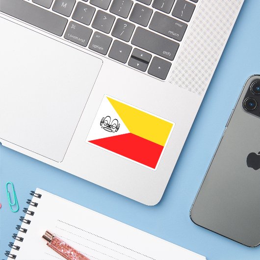 Sticker Îles Marquises (Ordinateur portable avec iPhone)