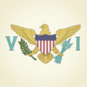 Sticker Îles Vierges américaines (Devant)