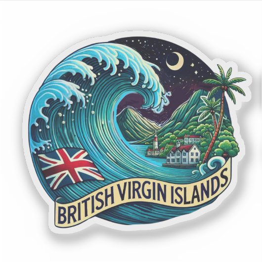 Sticker Îles Vierges britanniques (Devant)