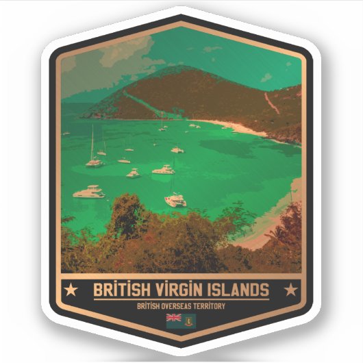Sticker Îles Vierges britanniques (Devant)