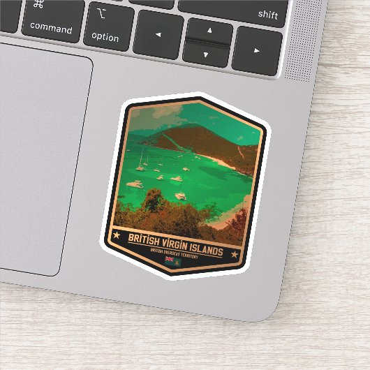 Sticker Îles Vierges britanniques (Détail)