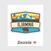 Sticker Iliamna, Alaska (Feuille)
