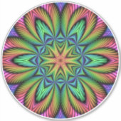 Sticker Illusion arc-en-ciel Mandala (Devant)