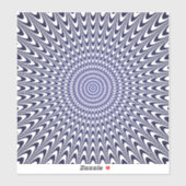 Sticker illusion d'optique réaliste (Feuille)