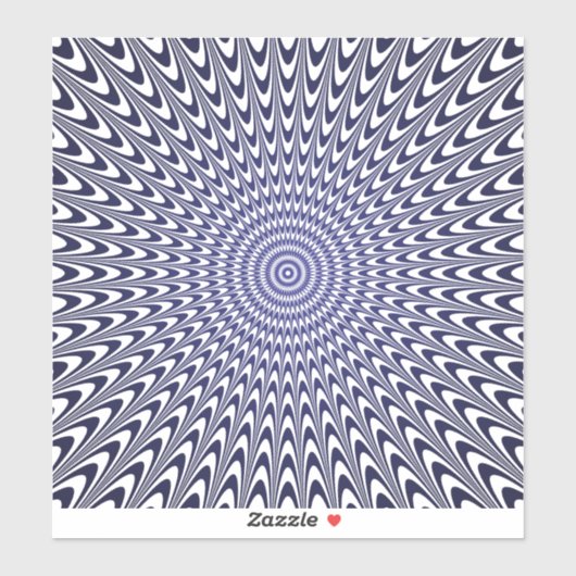 Sticker illusion d'optique réaliste (Feuille)