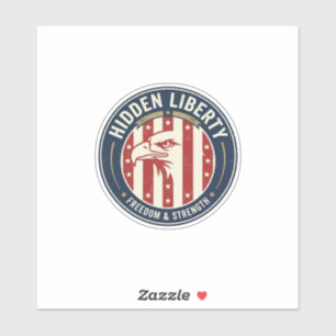 Sticker Illusion Patriotique de Liberté Cachée