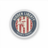 Sticker Illusion Patriotique de Liberté Cachée Optique Pat (Devant)