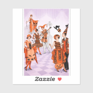 Sticker Illustration Art Déco Halloween – Vintage 1920