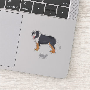 Sticker Illustration bernoise d'un chien de montagne