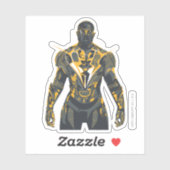 Sticker Illustration Black Lightning (Feuille)