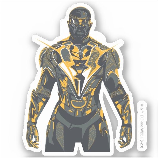Sticker Illustration Black Lightning (Devant)