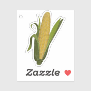 Sticker Illustration Classique d'Épi de Maïs
