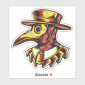 Sticker Illustration créative de médecin de la peste (Feuille)