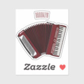 Sticker Illustration d'accordion (Feuille)