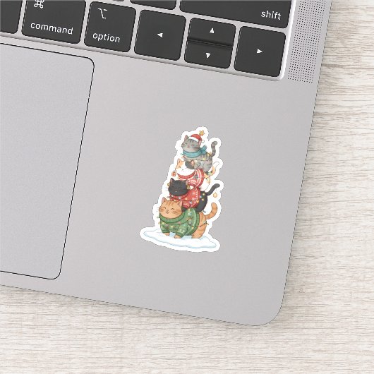 Sticker Illustration d'art de chat mignon, conception de p (Détail)