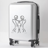 Sticker Illustration d'art féminin Thunder_Cove (Sur valise)