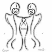 Sticker Illustration d'art féminin Thunder_Cove (Devant)