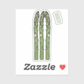 Sticker Illustration d'Asparagus (Feuille)