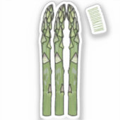 Sticker Illustration d'Asparagus (Recto)