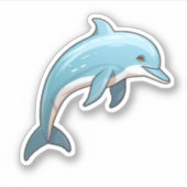 Sticker Illustration dauphin de dessin (Devant)