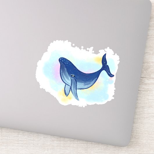 Sticker Illustration de baleines adorables (Détail)