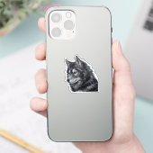 Sticker Illustration de Balto Dog (Téléphone)