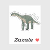 Sticker Illustration de Barapasaurus (Feuille)