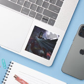 Sticker Illustration de Batman sur la crise infinie (Ordinateur portable avec iPhone)