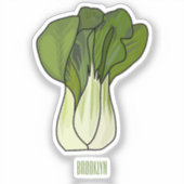 Sticker Illustration de Bok choy (Recto)