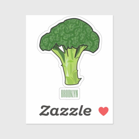 Sticker Illustration de Broccoli (Feuille)