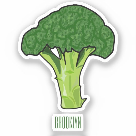 Sticker Illustration de Broccoli (Recto)