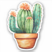 Sticker Illustration de cactus de dessin (Devant)