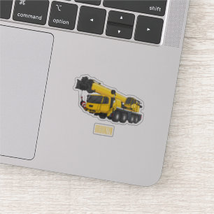 Sticker Illustration de camion de grue