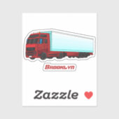 Sticker Illustration de camion roumain (Feuille)