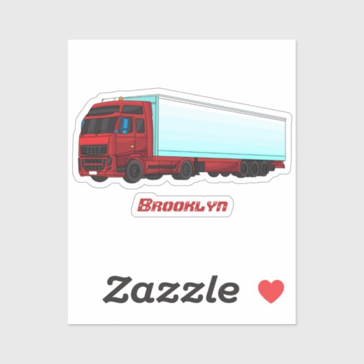 Sticker Illustration de camion roumain (Feuille)
