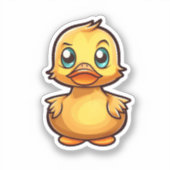 Sticker Illustration de canard de dessin (Recto)