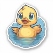 Sticker Illustration de canard de dessin (Devant)