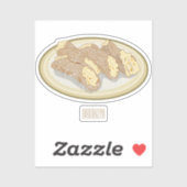 Sticker Illustration de Cannoli (Feuille)